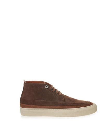 Lardini Elegant Suede Sneakers in Rich Brown