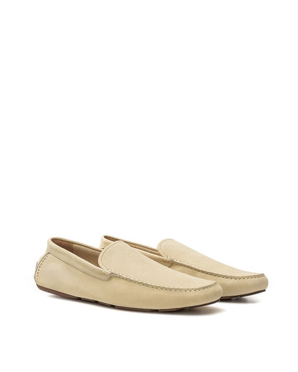 Bally Beige Leather Moccassin