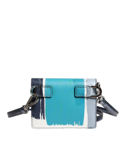 Dolce & Gabbana Multicolor Leather DG Logo Bifold Card Holder Wallet
