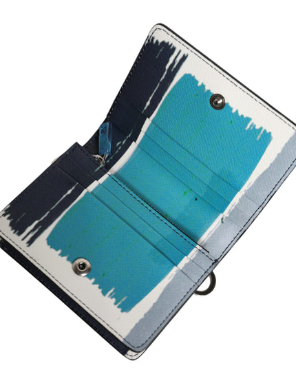 Dolce & Gabbana Multicolor Leather DG Logo Bifold Card Holder Wallet