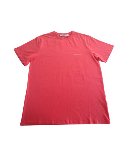 Trussardi Beachwear Red Cotton Men's T-Shirt