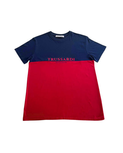 Trussardi Beachwear Red Cotton Men T-Shirt