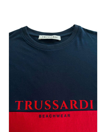 Trussardi Beachwear Red Cotton Men T-Shirt