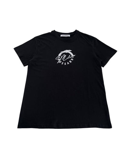 Trussardi Beachwear Black Cotton Men T-Shirt