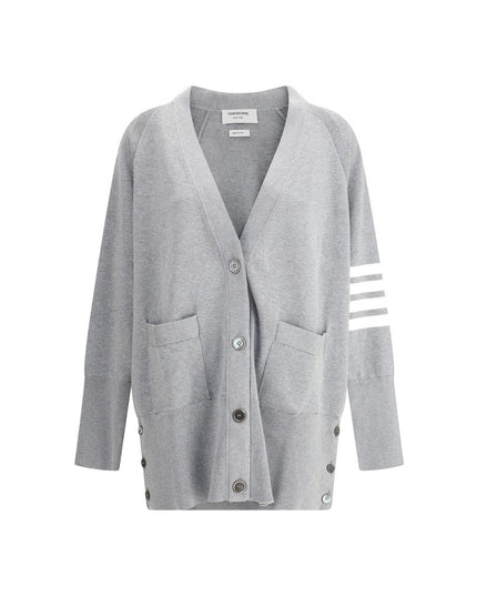 Thom Browne Gray Cotton Cardigan