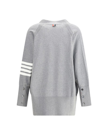 Thom Browne Gray Cotton Cardigan