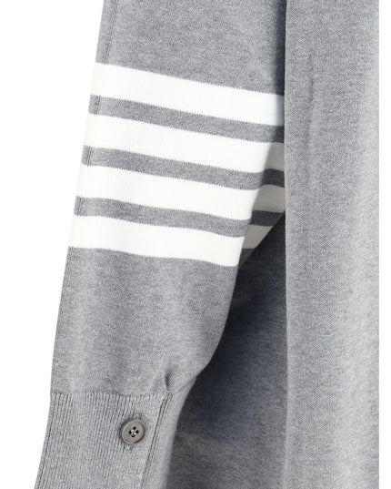 Thom Browne Gray Cotton Cardigan