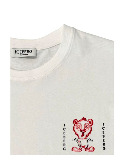 Iceberg White Cotton Men T-Shirt