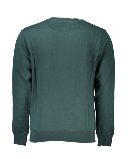 La Martina Green Cotton Men Sweater