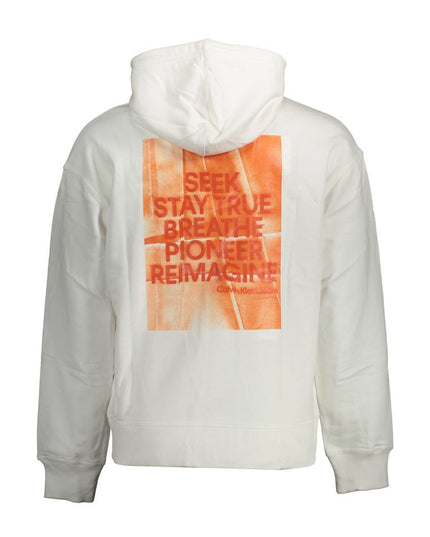 Calvin Klein White Cotton Men Sweater