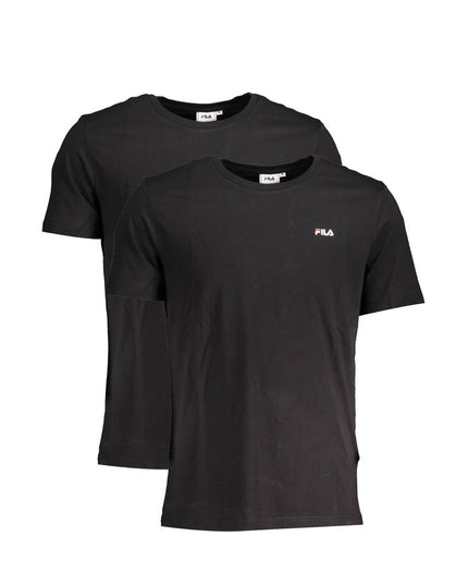 Fila Black Cotton Men TShirt