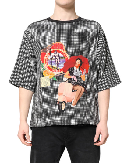 Dolce & Gabbana Black Graphic Print Short Sleeve T-shirt