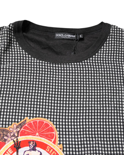 Dolce & Gabbana Black Graphic Print Short Sleeve T-shirt