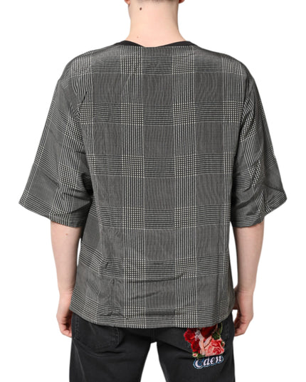 Dolce & Gabbana Black White Graphic Print Short Sleeve T-shirt