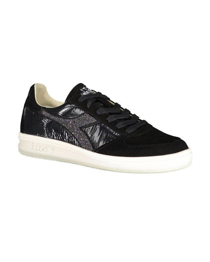 Diadora Black Leather Women Sneaker