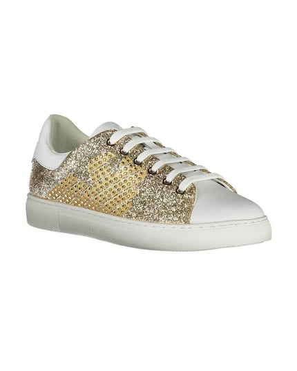 Emporio Armani Gold Polyester Women Sneaker