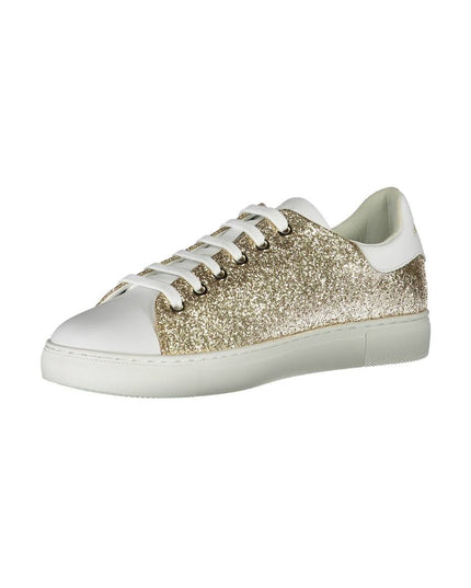Emporio Armani Gold Polyester Women Sneaker