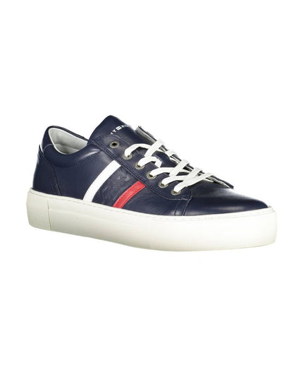 Tommy Hilfiger Blue Leather Men Sneaker