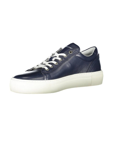 Tommy Hilfiger Blue Leather Men Sneaker