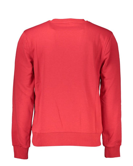 Cavalli Class Red Cotton Men Sweater