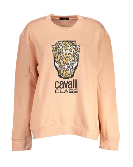 Cavalli Class Pink Cotton Women Sweater