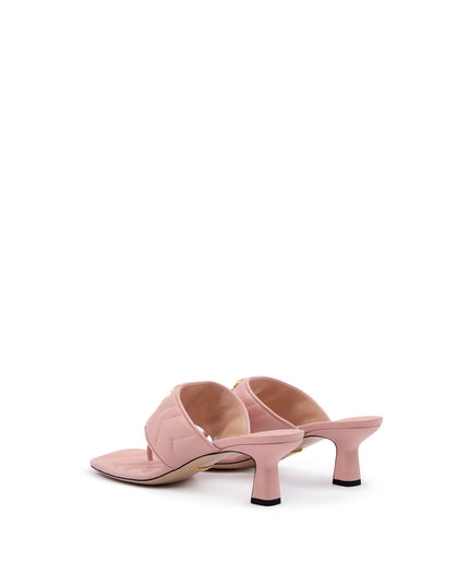 Gucci Mystic Pink Nappa Charlotte Leather Sandals