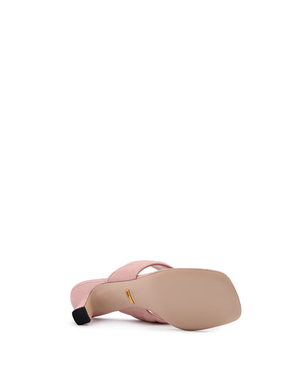 Gucci Mystic Pink Nappa Charlotte Leather Sandals