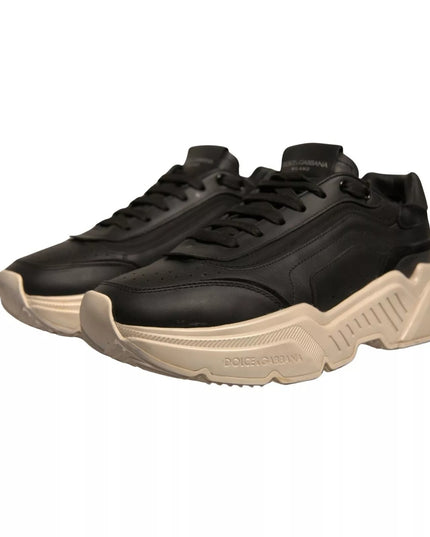 Dolce & Gabbana Black White Daymaster Low Top Sneakers Shoes