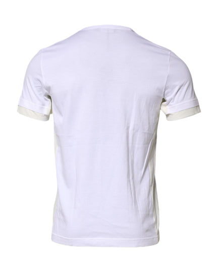 Dolce & Gabbana White Cotton Pocket Short Sleeves T-shirt