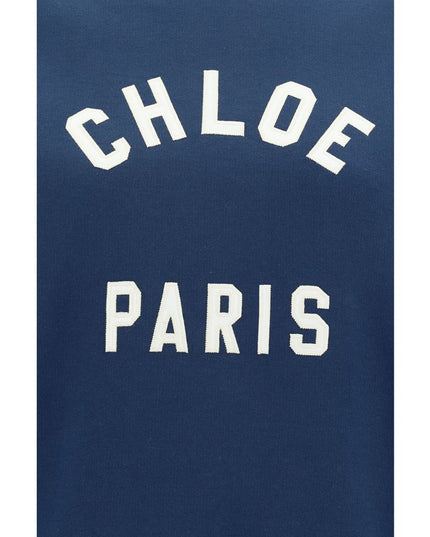 Chloé Blue Cotton Sweatshirt