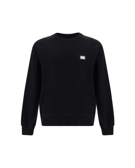 Dolce & Gabbana Black Cotton Sweatshirt