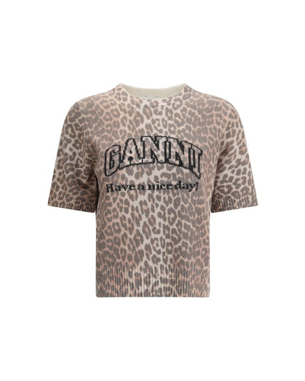 Ganni Multicolor Recycled Wool Sweatshirt