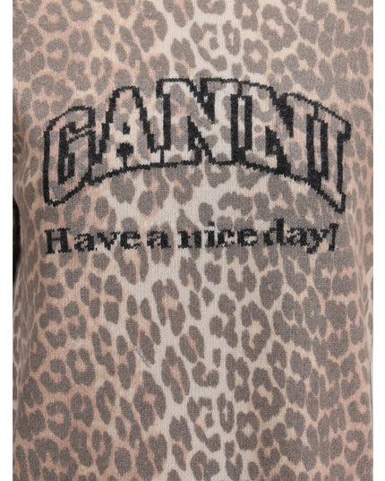 Ganni Multicolor Recycled Wool Sweatshirt