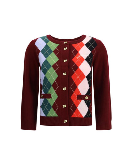 Ganni Multicolor Merino Wool Cardigan