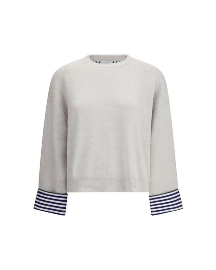 Brunello Cucinelli Gray Cashmere Cashmere Sweater