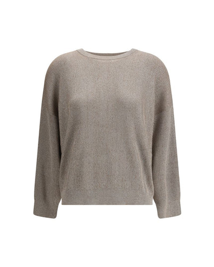 Brunello Cucinelli Beige Cotton Sweatshirt