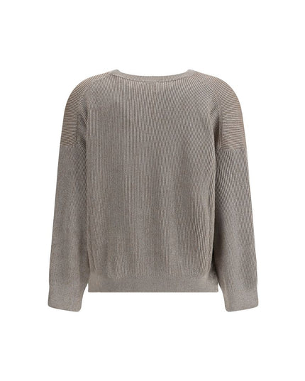 Brunello Cucinelli Beige Cotton Sweatshirt