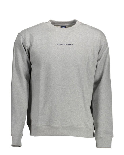 North Sails Gray Cotton Men Sweater