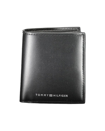 Tommy Hilfiger Black Leather Men Wallet