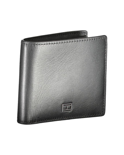 Tommy Hilfiger Black Leather Men Wallet