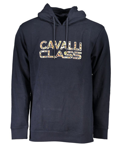 Cavalli Class Blue Cotton Men Sweater