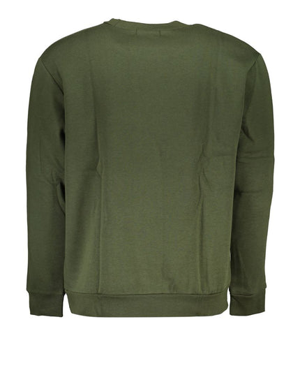 Cavalli Class Green Cotton Men Sweater