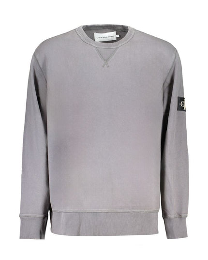 Calvin Klein Gray Cotton Men Sweater