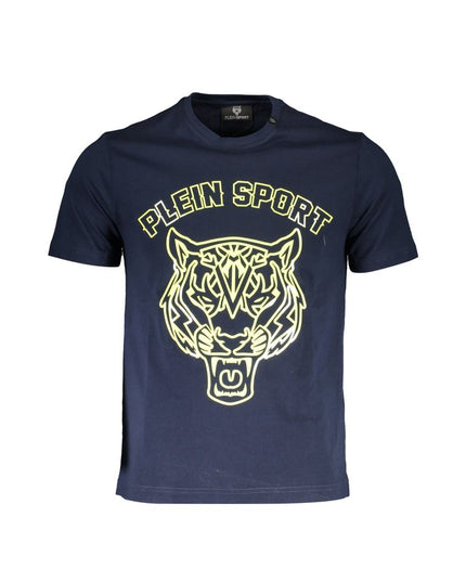 Plein Sport Blue Cotton Men T-Shirt