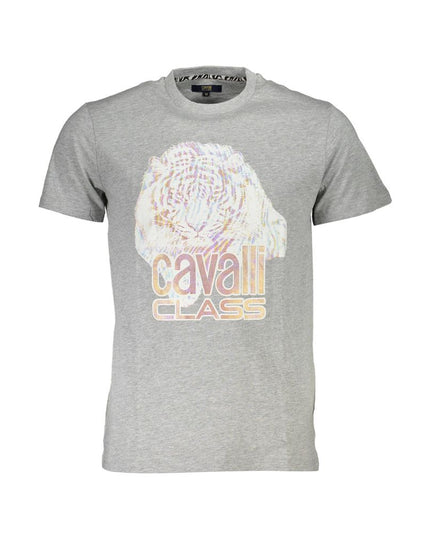 Cavalli Class Brown Cotton Men T-Shirt