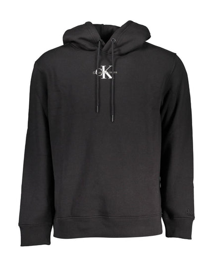 Calvin Klein Black Cotton Men's Sweater Hoodie