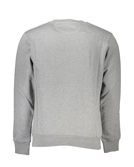 La Martina Gray Cotton Men Sweatshirt