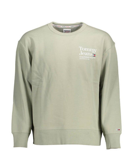 Tommy Hilfiger Green Cotton Men Sweater