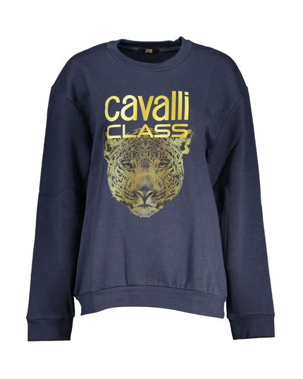 Cavalli Class Blue Cotton Women Sweater