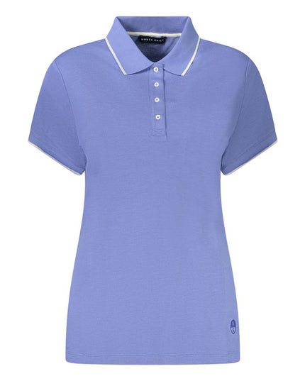 North Sails Blue Cotton Women Polo Shirt